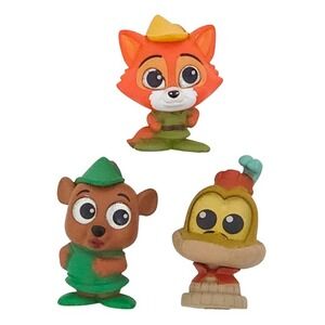 Robin Hood Disney Doorables Series 10 Mini Figure Lot‎ (Set of 3)- Rare